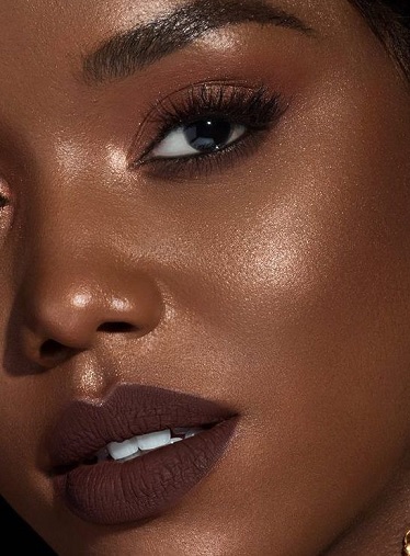 Makeup for black dress dark skin