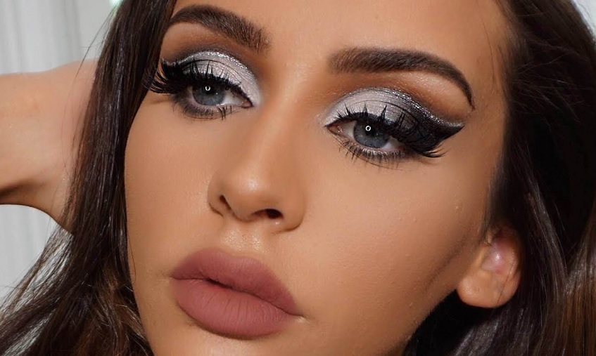 white eyeshadow looks on brown skin