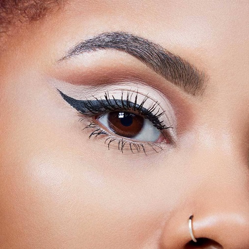 white eyeshadow looks on brown skin