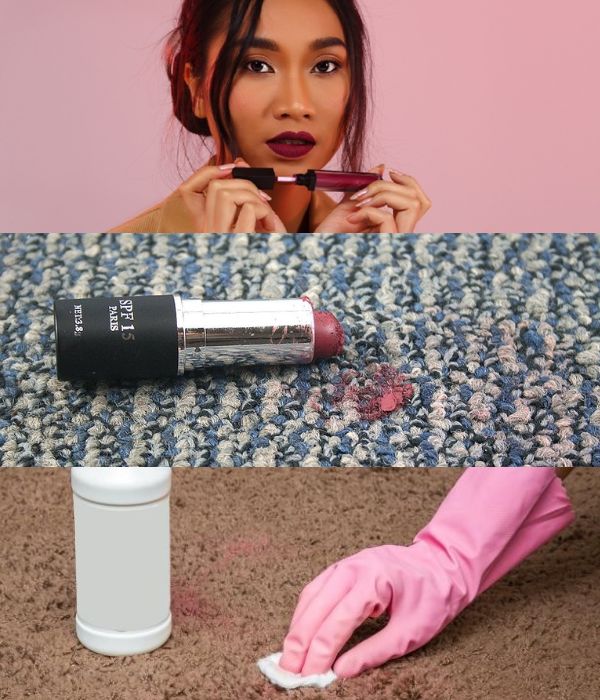 how to get lipstick out of carpet